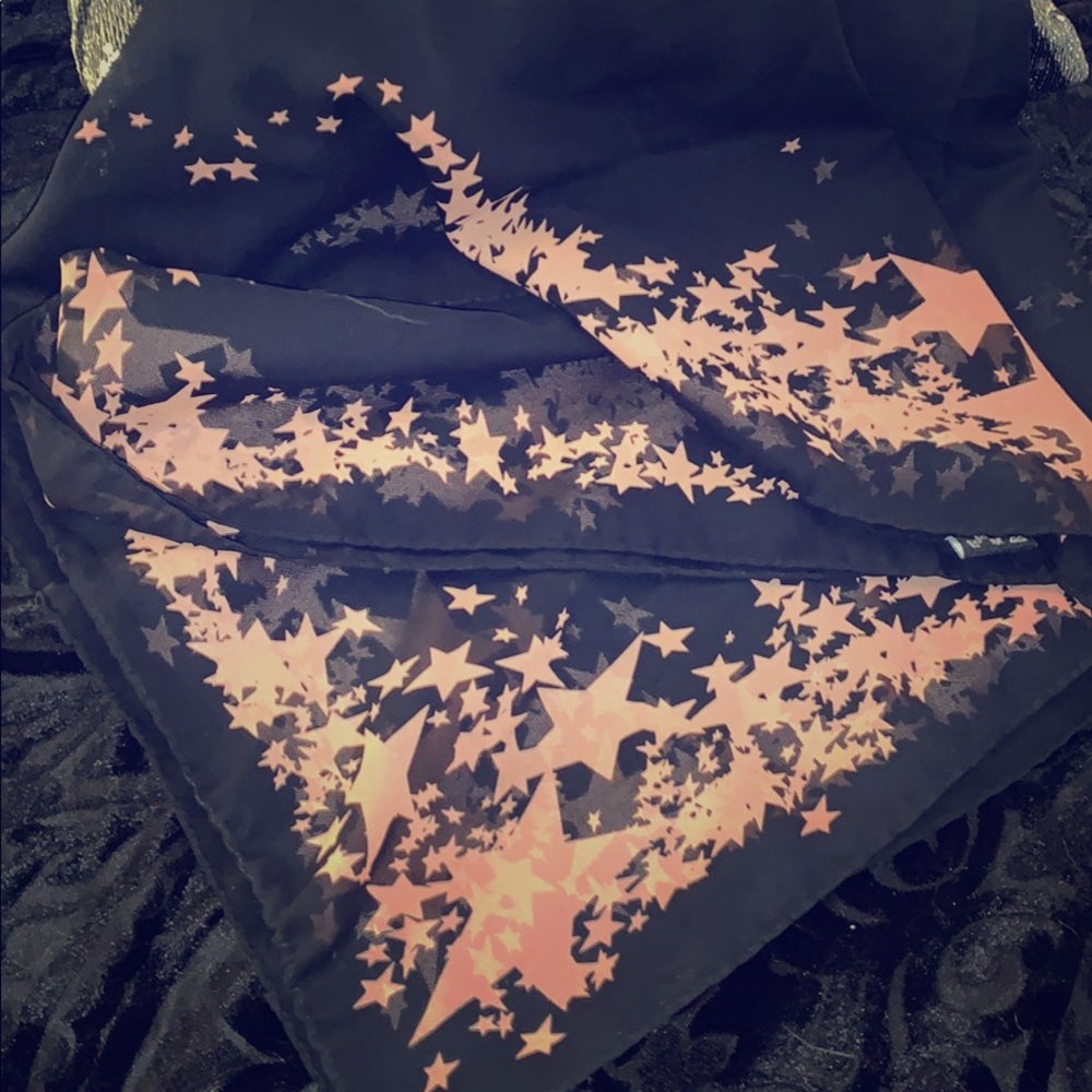 Mugler chiffon scarf